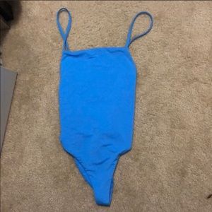 Mara Hoffman High Cut One-Piece Bathing Suit